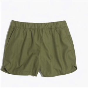 NWT Madewell Green Pull On Shorts S